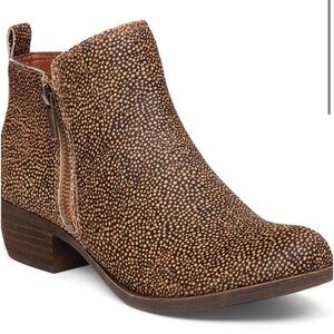 Lucky Brand Basel Booties - cashew black